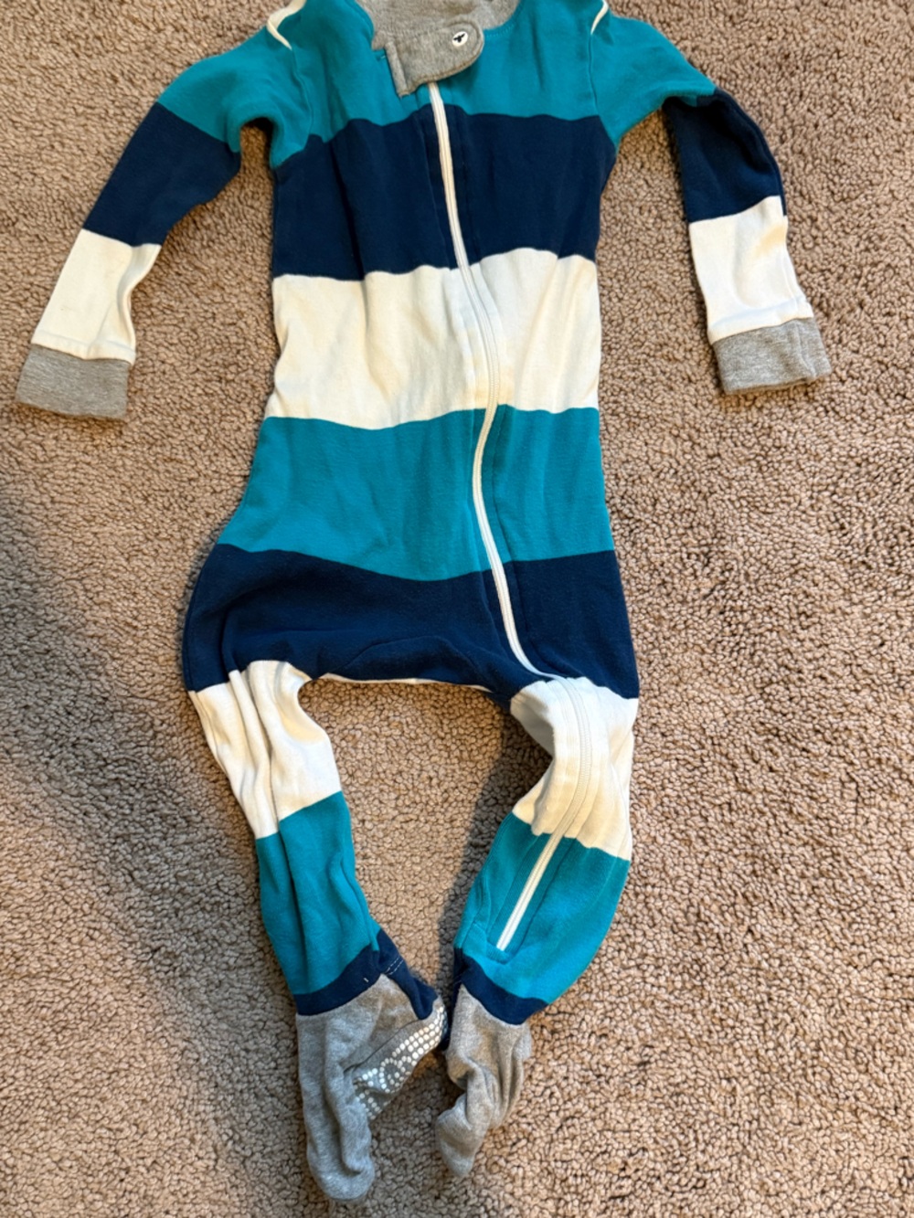 Burts Bees Zip pajamas